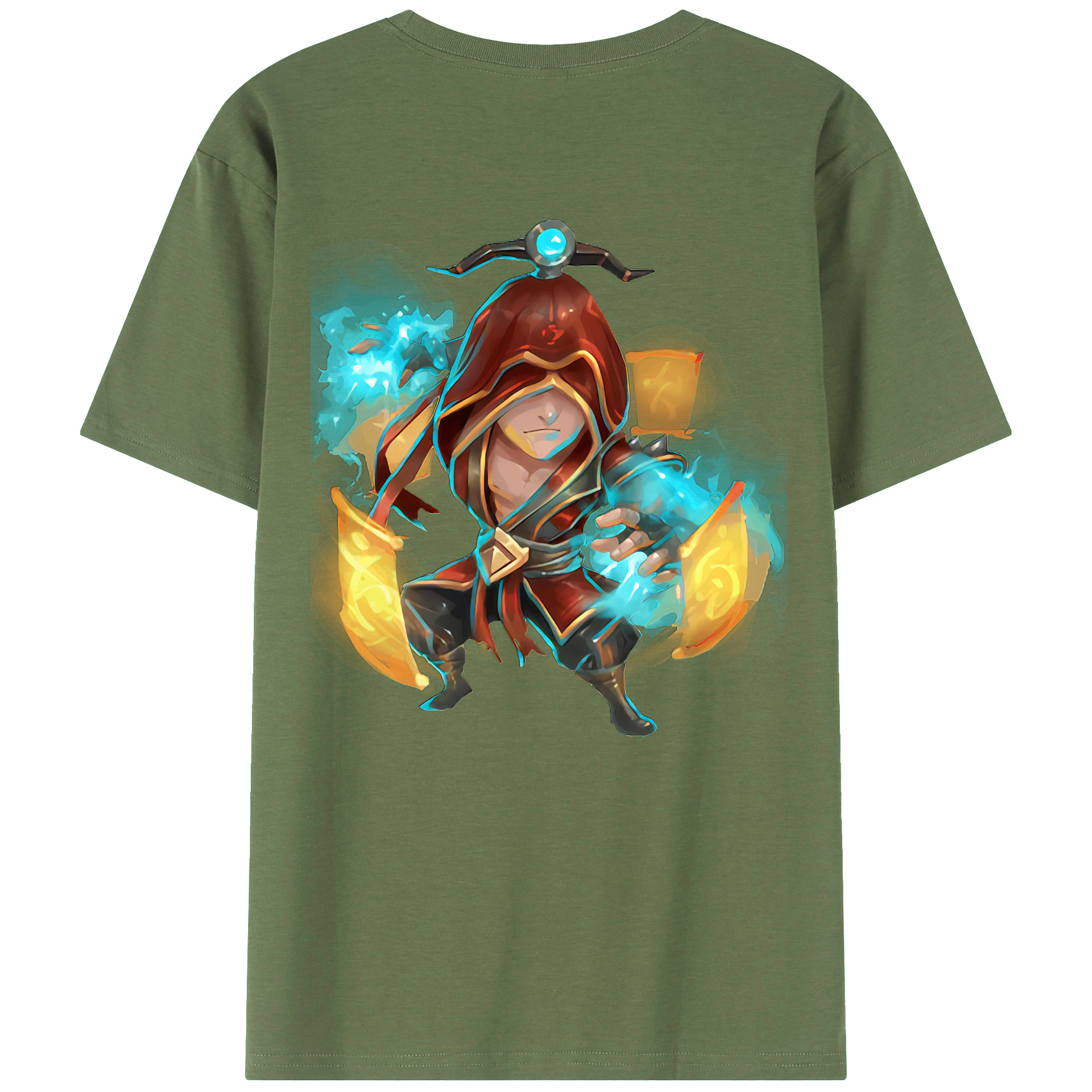 （画像用） リーグ・オブ・レジェンド League of Legends LOL 綿100％ メンズ半袖Tシャツ（バックプリント） 通気性